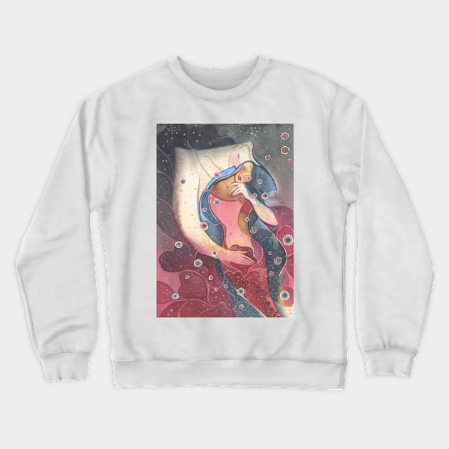 Lovers Crewneck Sweatshirt by Alina Chau